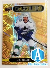 2021-22 Upper Deck Series 1 Dazzlers Gold J.T. Miller DZ-44